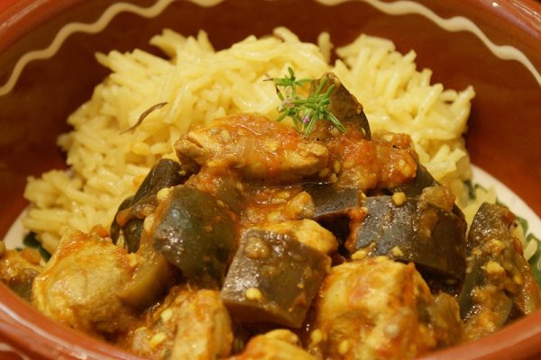 Curry de pui cu vinete