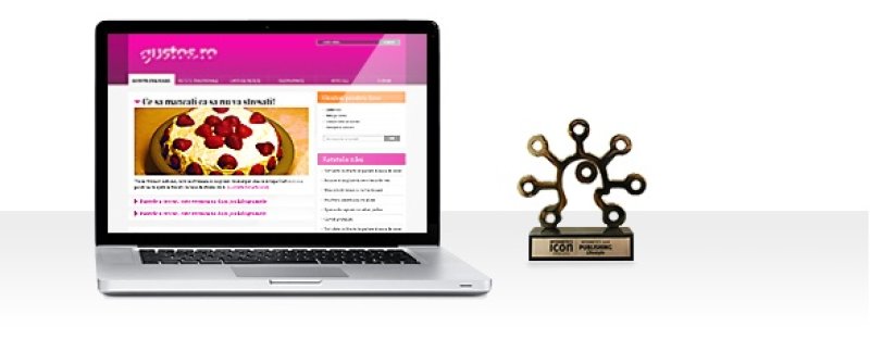 Gustos.ro, premiat la Internetics 2008