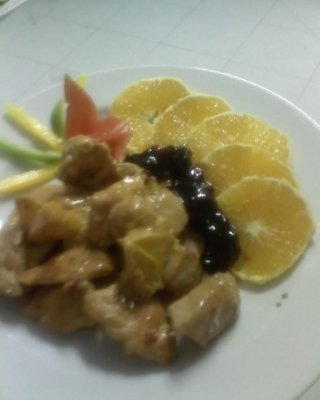 Pui cu portocal si dulceata