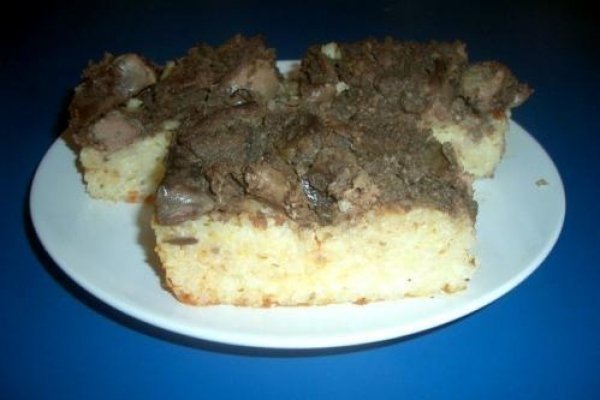 Budinca de orez cu cascaval si ficatei