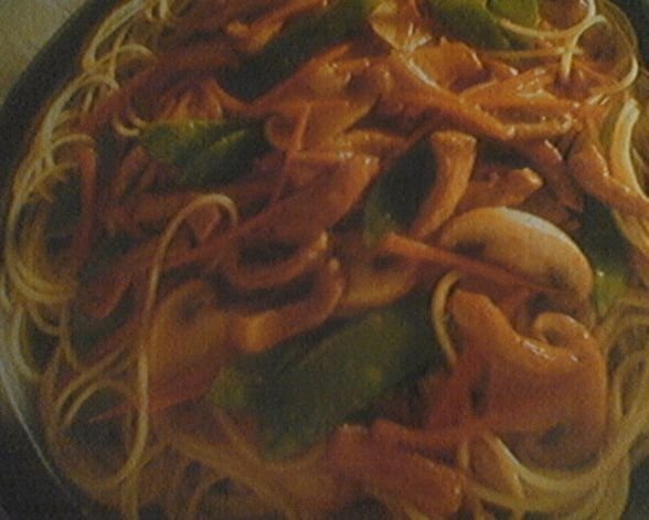 spaghete cu ciuperci