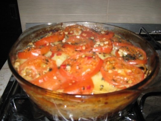 Musaca cu carne de pui