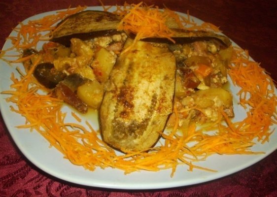 Mancare de  Legume cu costita afumata