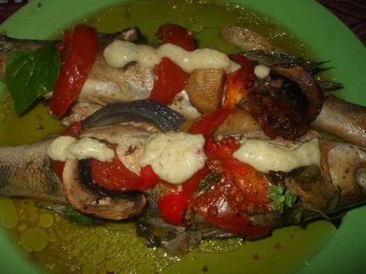 Salau marinat la cuptor