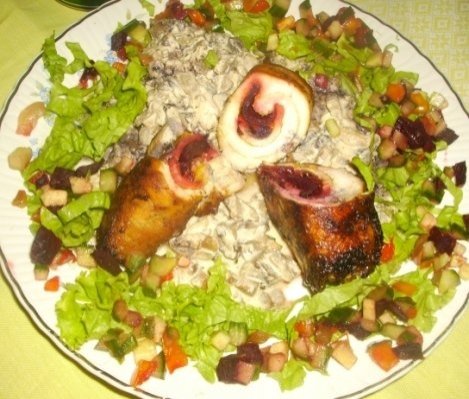 Rulouri de Pui cu ciuperci