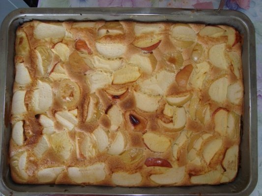 Prajitura cu mere si struguri