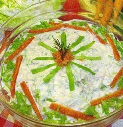 Salata cu varza  noua si pui