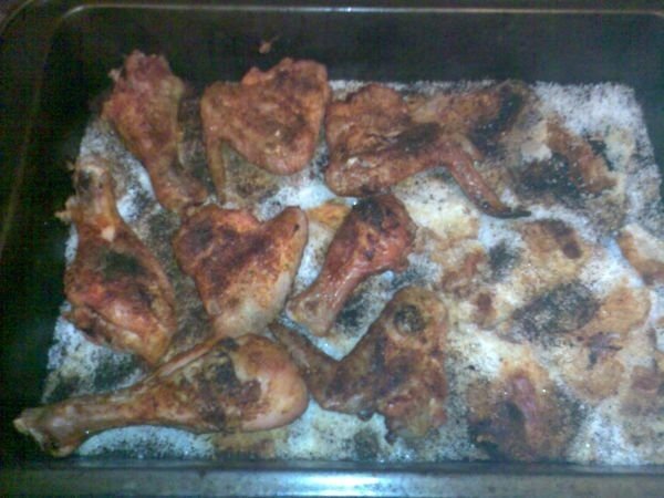 Pulpe de pui pe sare