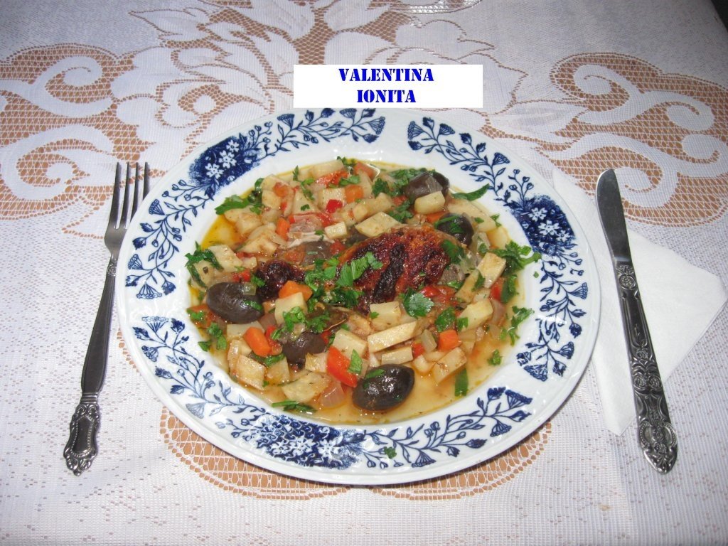 Mancare de telina cu pui