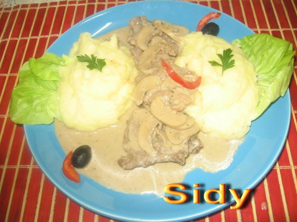 Escalop de vitel cu ciuperci