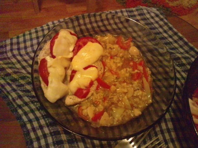 Orez sârbesc şi piept de pui