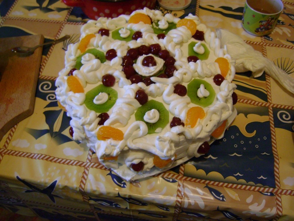 Tort cu crema de nes