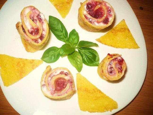 Rulada cu merisoare si mascarpone