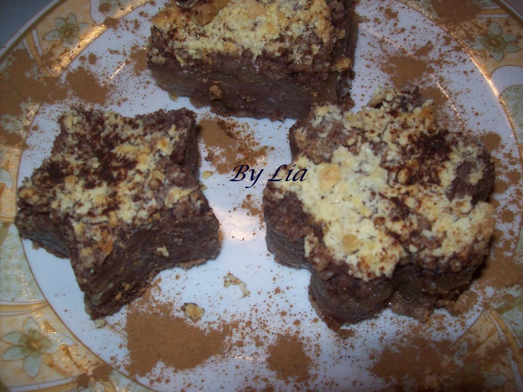 Prajitura cu mere si nuci