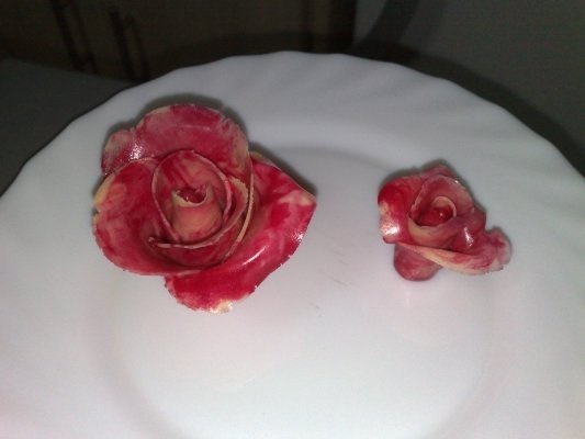 TRANDAFIRI DIN PASTA DE LAPTE PRAF