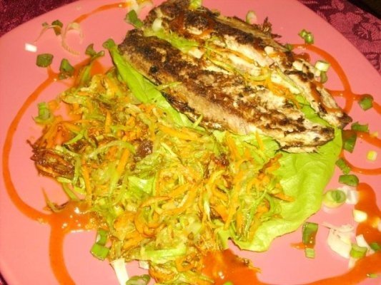 File de Macrou cu legume sotate,