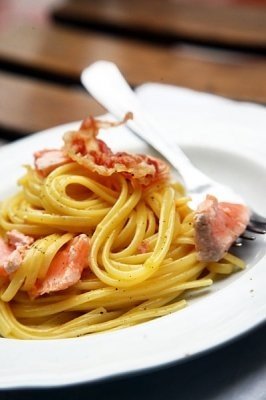 Carbonara cu somon