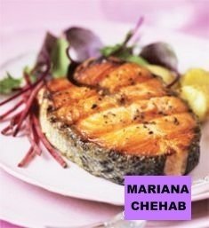 Somon prajit cu salata