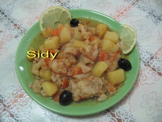 Pangasius   cu legume