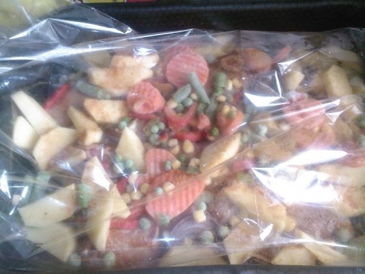 Pulpe la punga cu legume