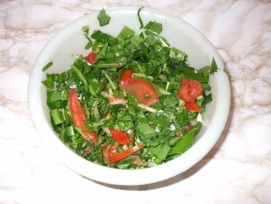 Salata de leurda cu knorr ardei si verdeturi