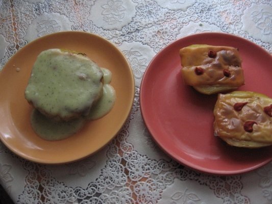 Cartofi cu soia la cuptor