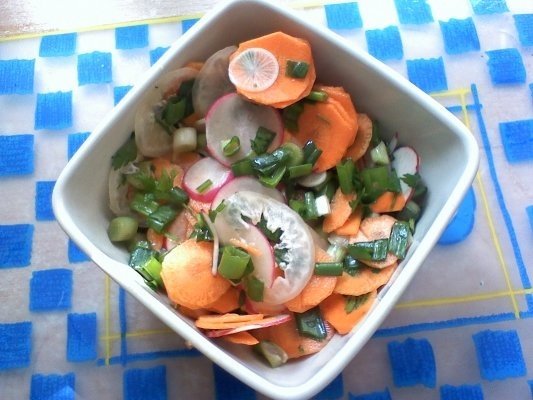 Salata de ridichi si castraveti