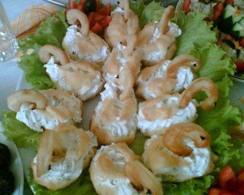 Lebede umplute cu icre