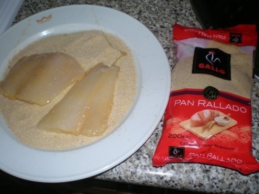 Peste impanat cu omleta