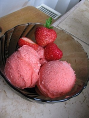 Sorbet de capsuni