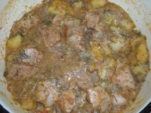 Mancare de curcan cu cartofi