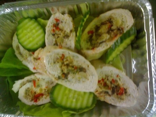 Rulada de pui cu ciuperci