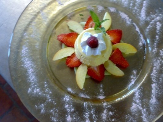 Bavarese  cu fructe de sezon