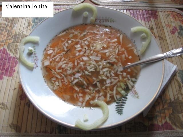 Ciorba sanatoasa preparata la rece