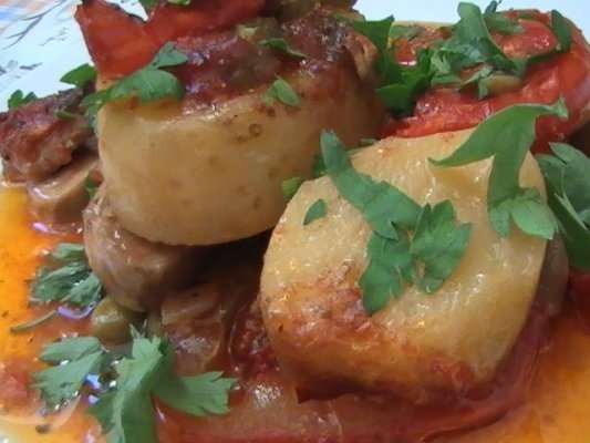 Musaca de cartofi cu ciuperci