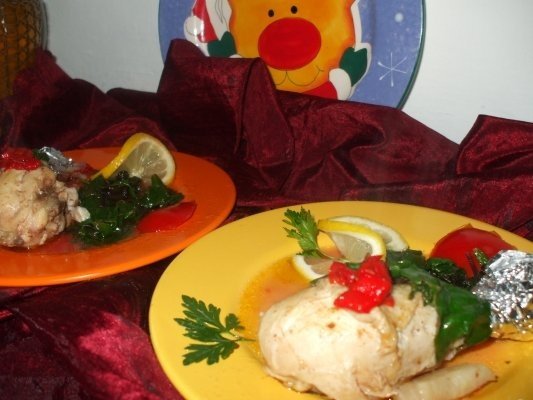 Ciocanele de pui cu spanac