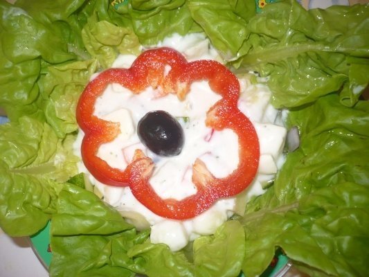 Salata crocanta cu sos tzatziki