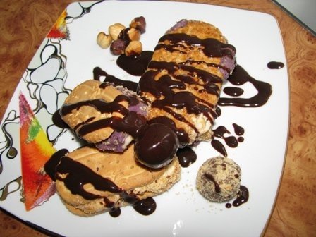 Biscuiti sandwich cu inghetata