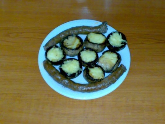 Ciuperci Champinion cu cascaval.