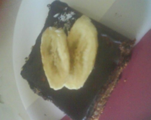 Prajitura cu banane si ciocolata