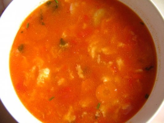 SUPA DE ROSII CU TAITEI TURNATI