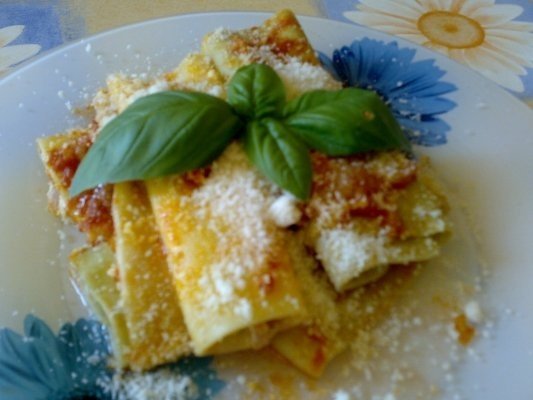 Cannelloni cu branza si sunca de praga