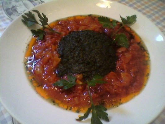 Spanac in sos de bulion