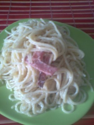 Spaghete Carbonara  reţetă cu smântână