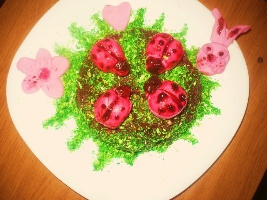 Mini tort de biscuiti cu gargarite