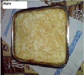 Budinca din paste cu lapte batut