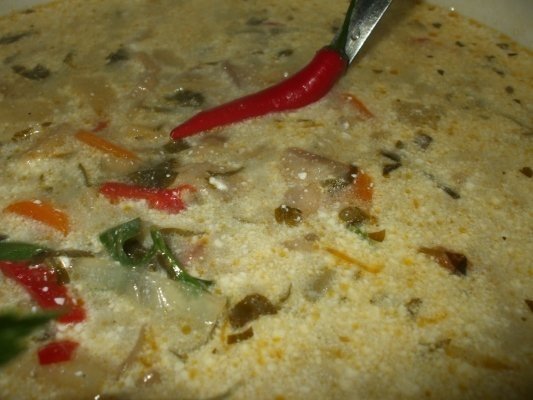 Ciorba de ciuperci pleurotus