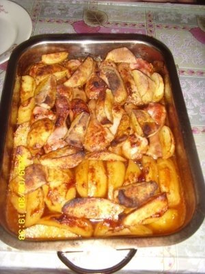 Ciocanele cu cartofi la cuptor
