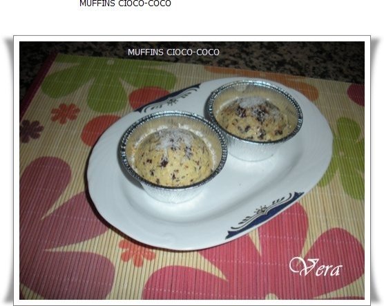 Muffins cioco-coco