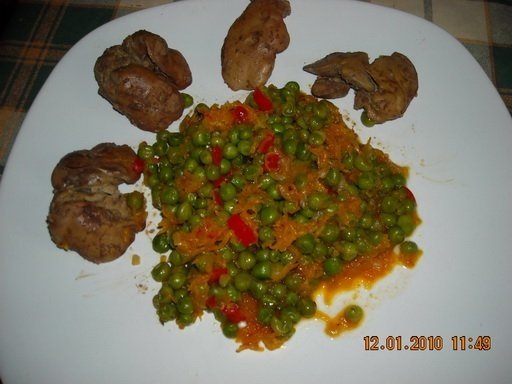 Ficat de pasare cu mazare